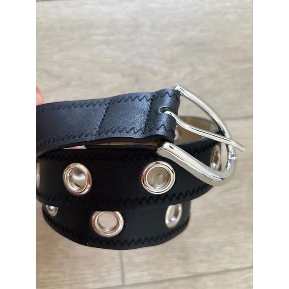 Y2K grunge studded grommet vegan belt M/L